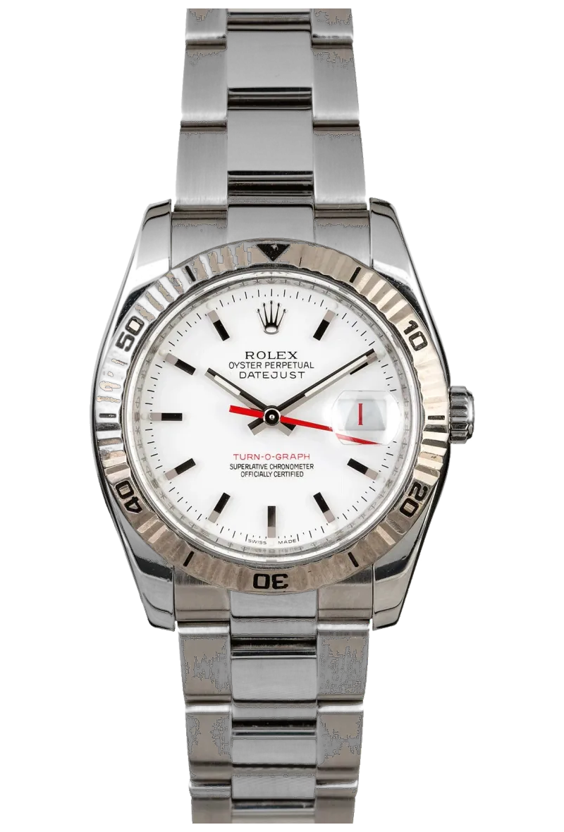 Rolex Datejust 36 Turn-O-Graph 116264 White dial