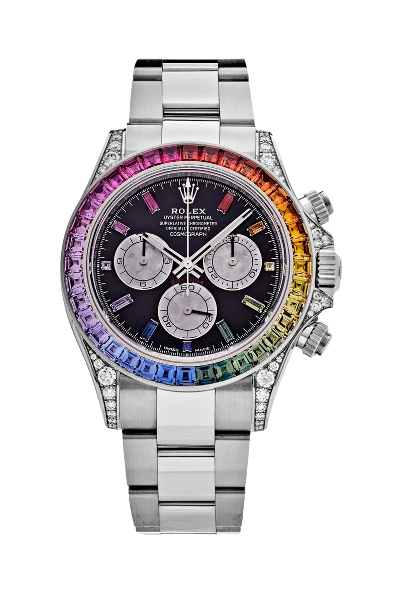 Rolex Daytona 116599RBOW Black, rainbow sapphire dial
