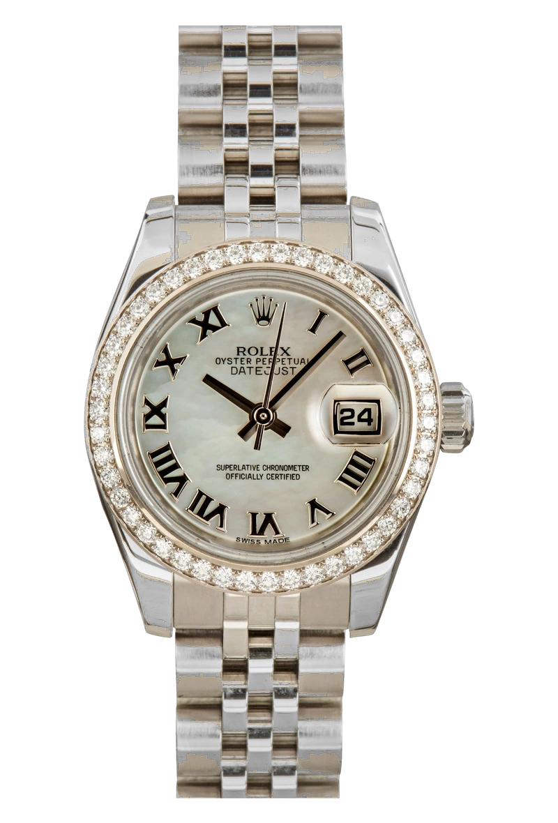 Rolex Lady-Datejust 26 179384RBR White mother-of-pearl dial