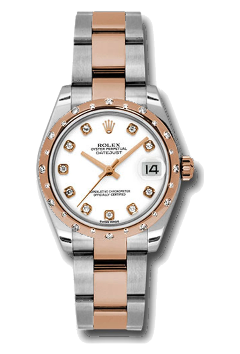 Rolex Datejust 178341 White, set with diamonds dial