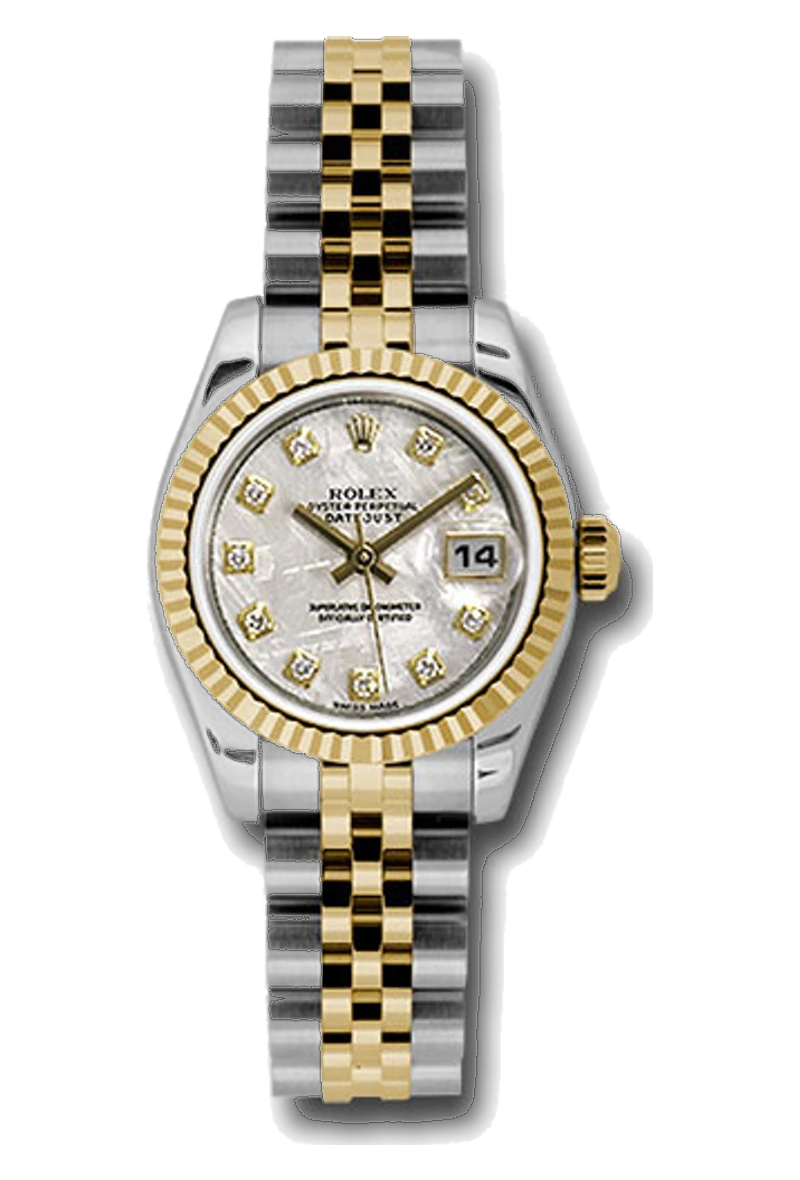 Rolex Lady-Datejust 179173 Meteorite, set with diamonds dial