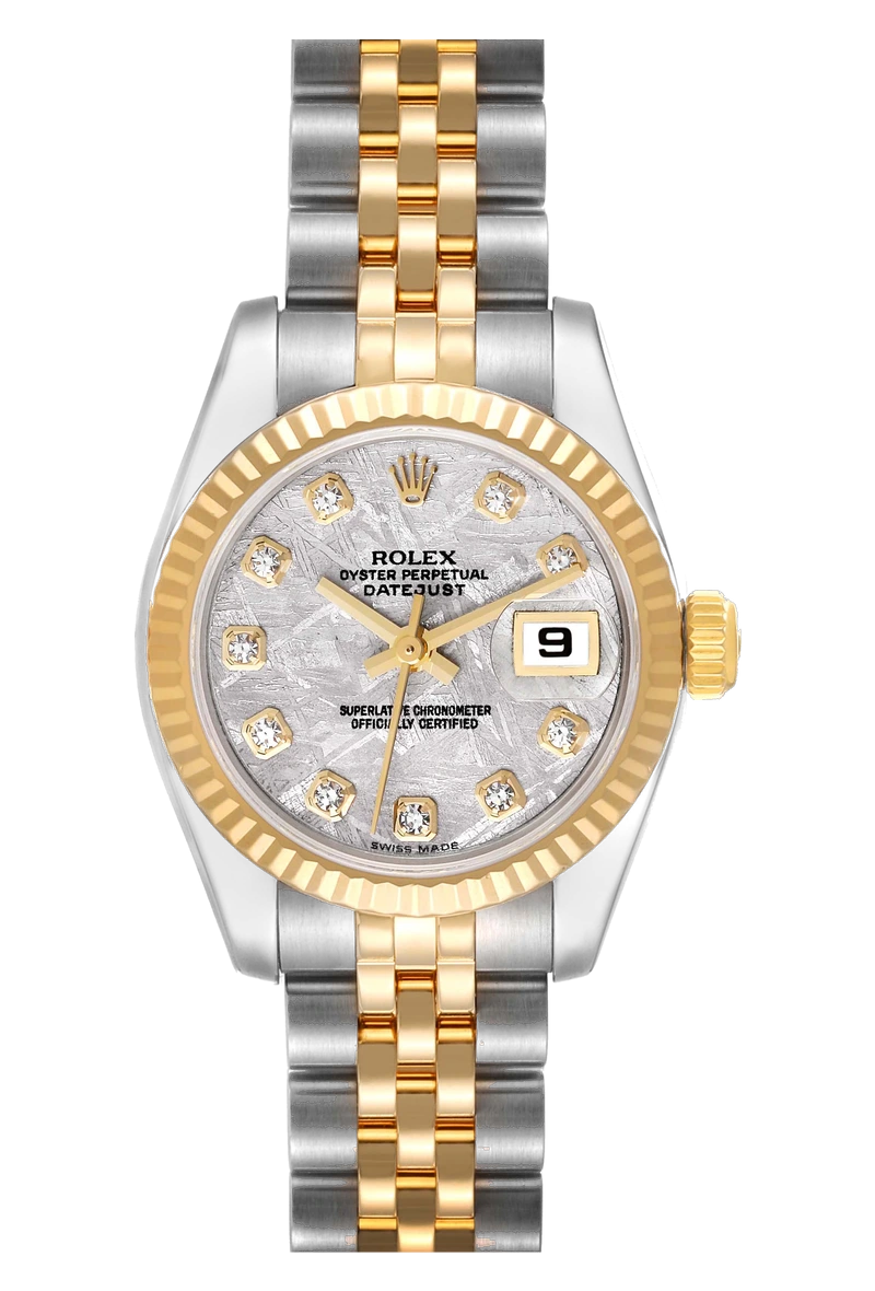 Rolex Lady-Datejust 179173 Meteorite, set with diamonds dial