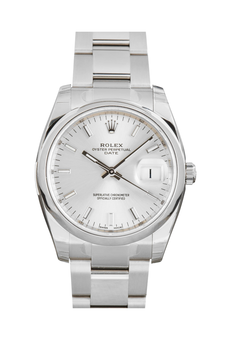 Rolex Oyster Perpetual Date 34 115200 Silver dial