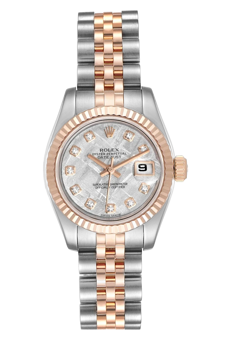 Rolex Datejust 26 179171 Meteorite, set with diamonds dial