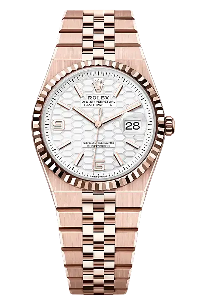 Rolex Land-Dweller 127235 Intense white, honeycomb motif dial