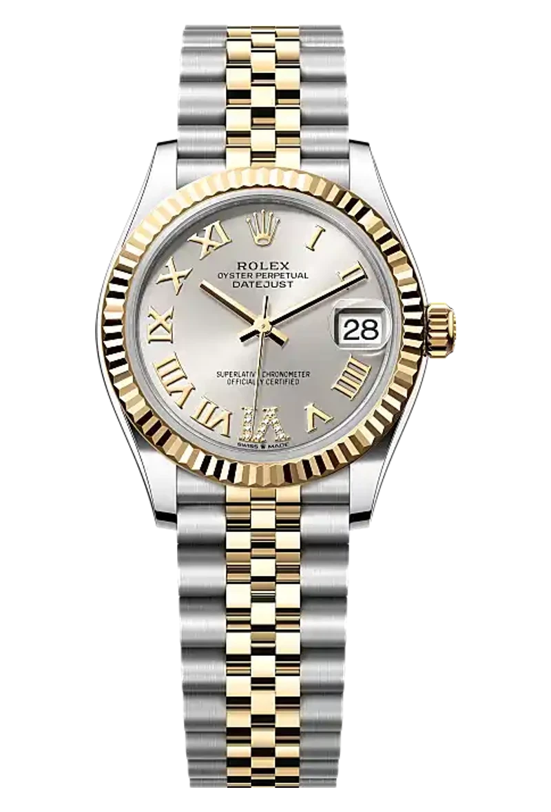 Rolex Datejust 278273 Silver set with diamonds dial