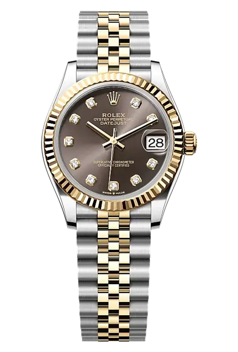 Rolex Datejust 278273 Dark grey set with diamonds dial