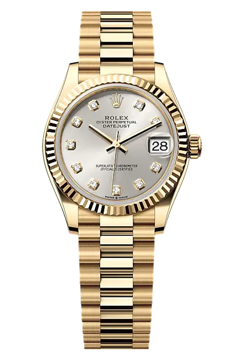 Rolex Datejust 278278 Silver set with diamonds dial