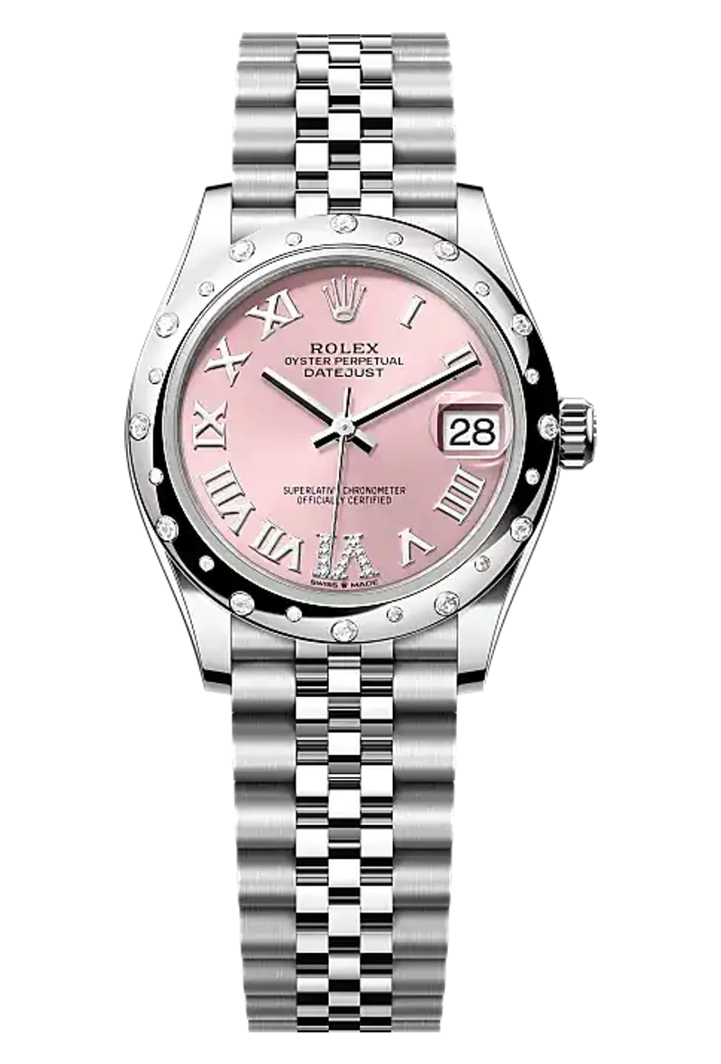 Rolex Datejust 31 278344RBR Pink set with diamonds dial