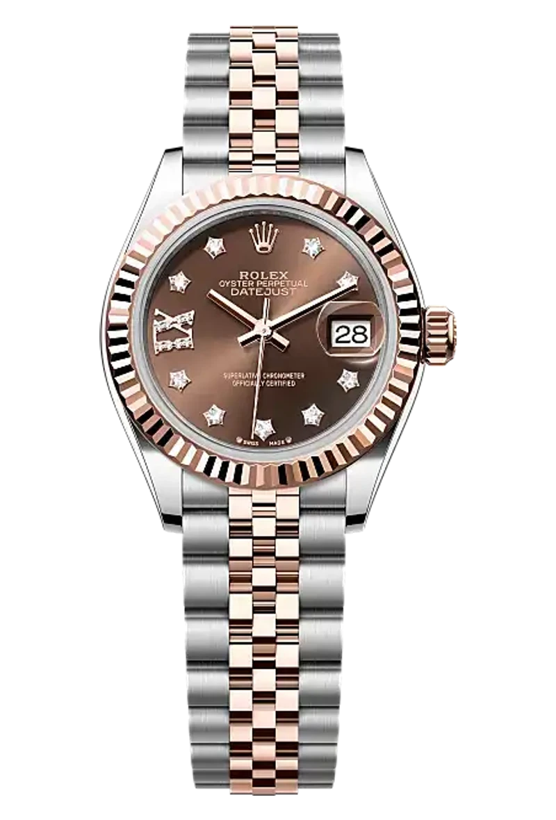 Rolex Lady-Datejust 279171 Chocolate set with diamonds dial