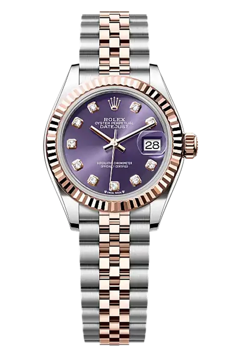 Rolex Lady-Datejust 279171 Aubergine set with diamonds dial