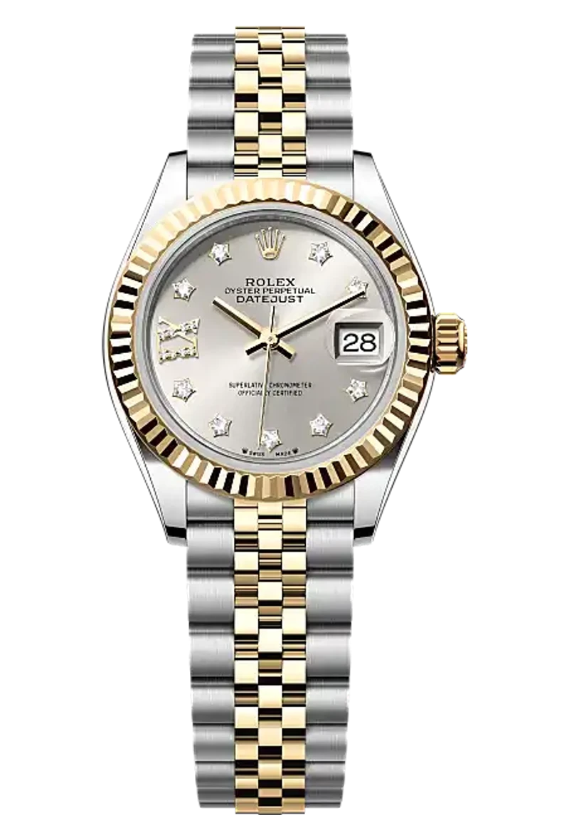Rolex Lady-Datejust 279173 Silver set with diamonds dial