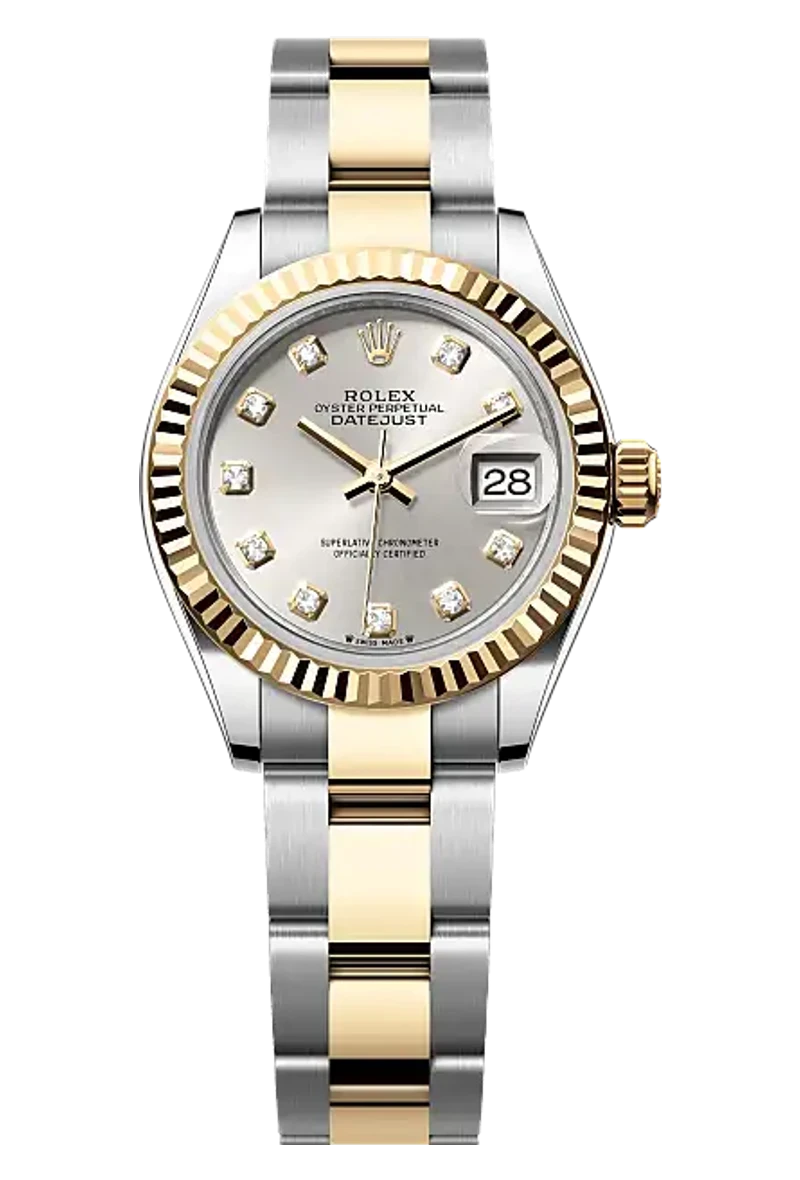 Rolex Lady-Datejust 279173 Silver set with diamonds dial