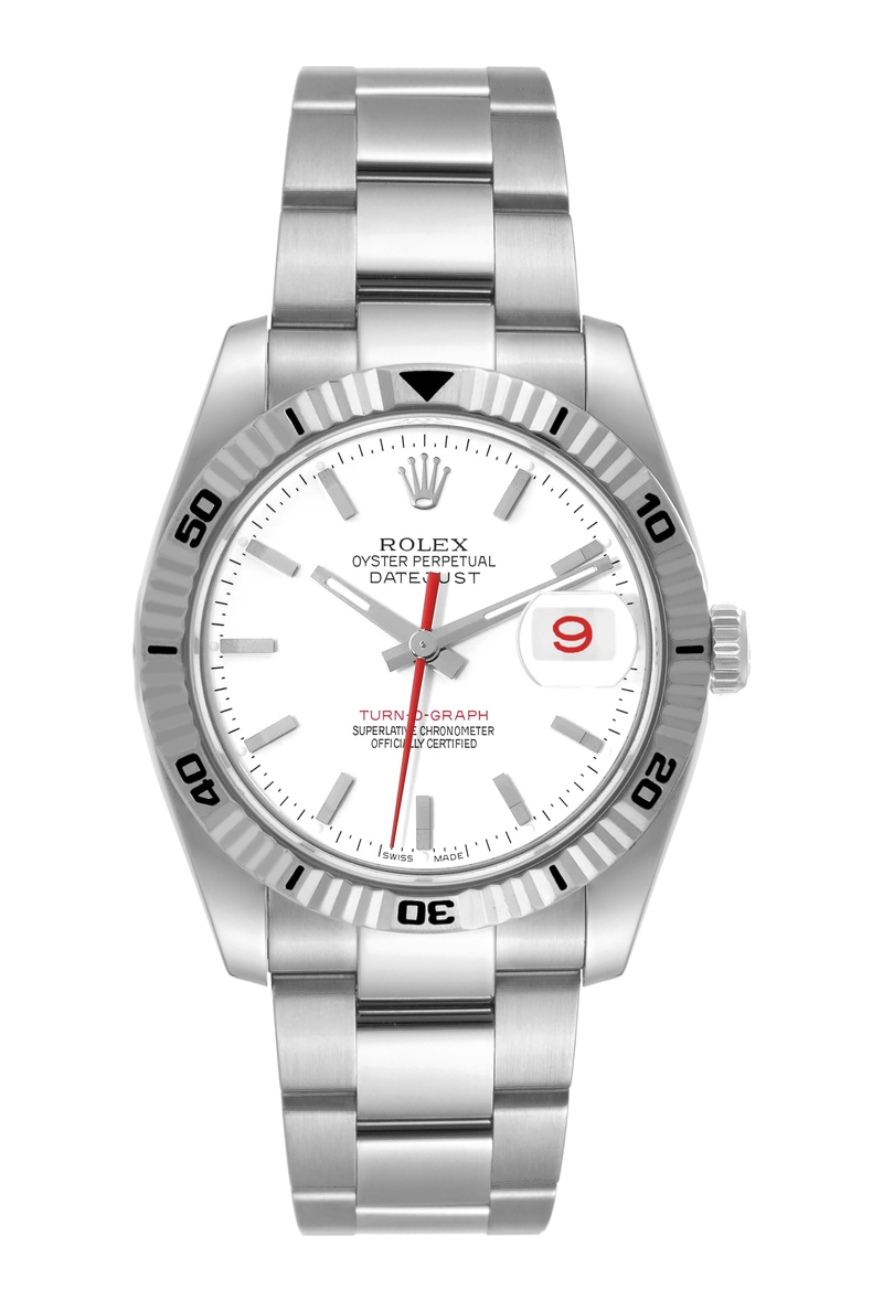 Rolex Datejust 36 Turn-O-Graph 116264 White dial