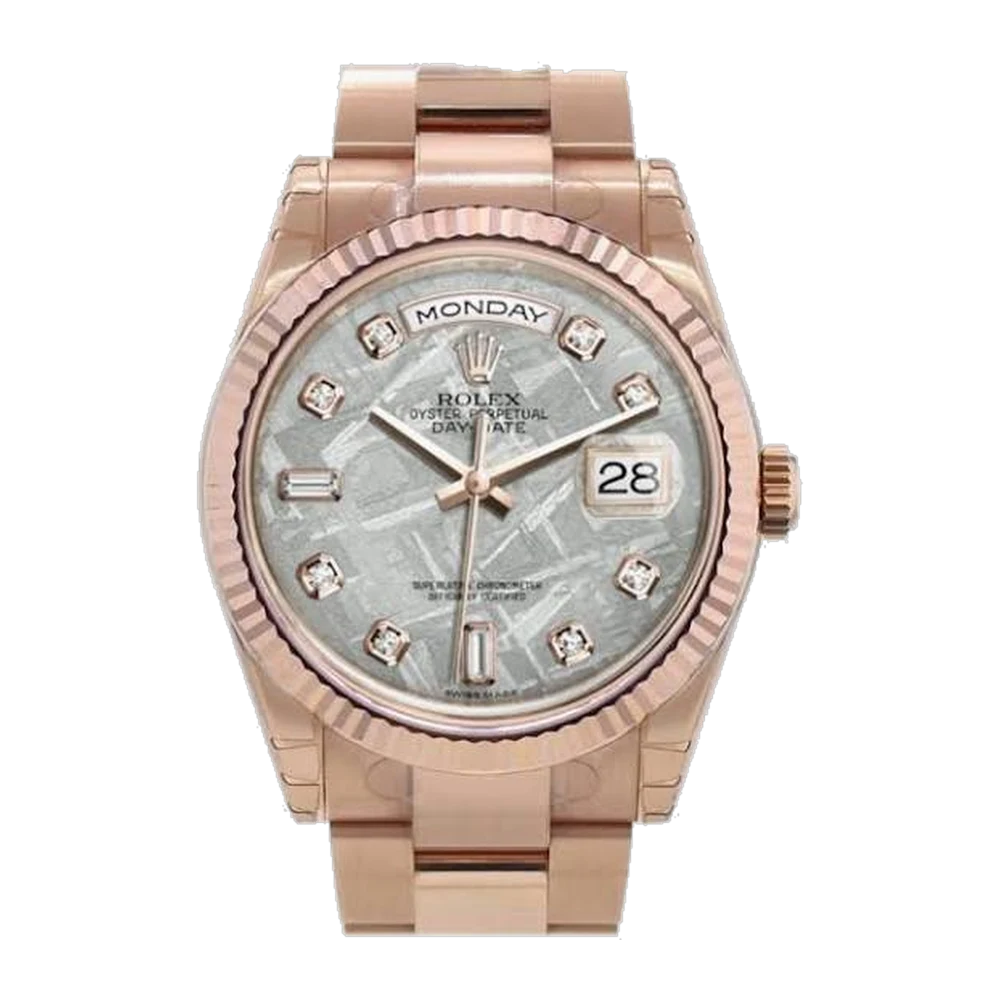 Rolex Day-Date 118235F Meteorite set with diamonds dial