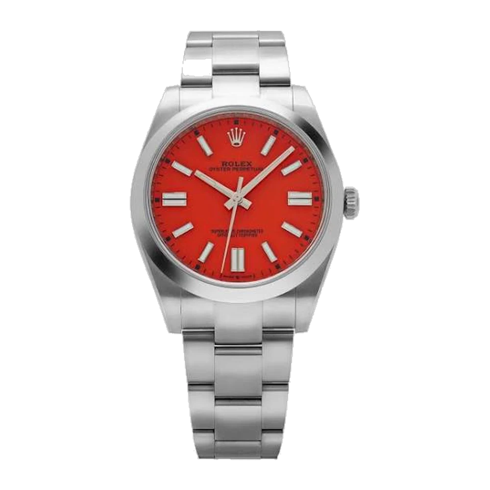 Rolex Oyster Perpetual 124300 Coral red dial