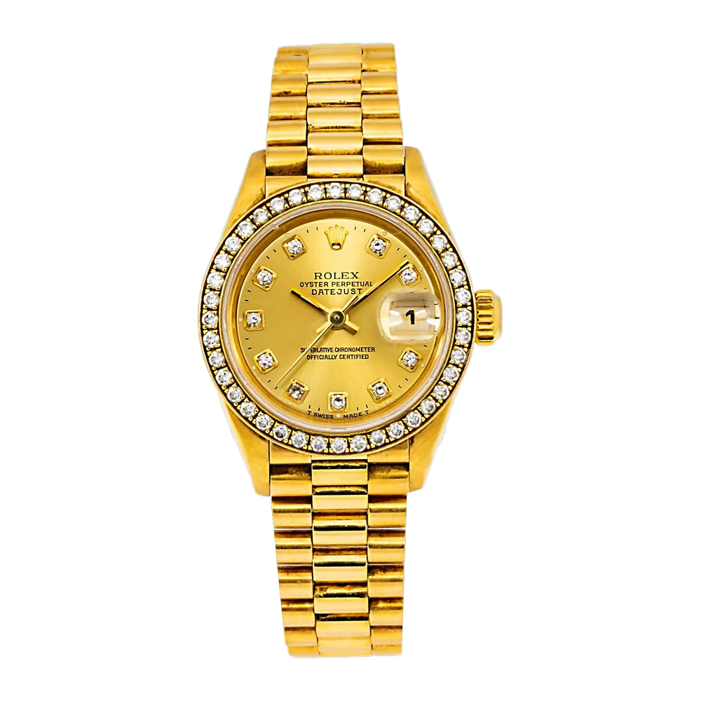 Rolex Lady-Datejust 69178 Champagne with diamonds dial