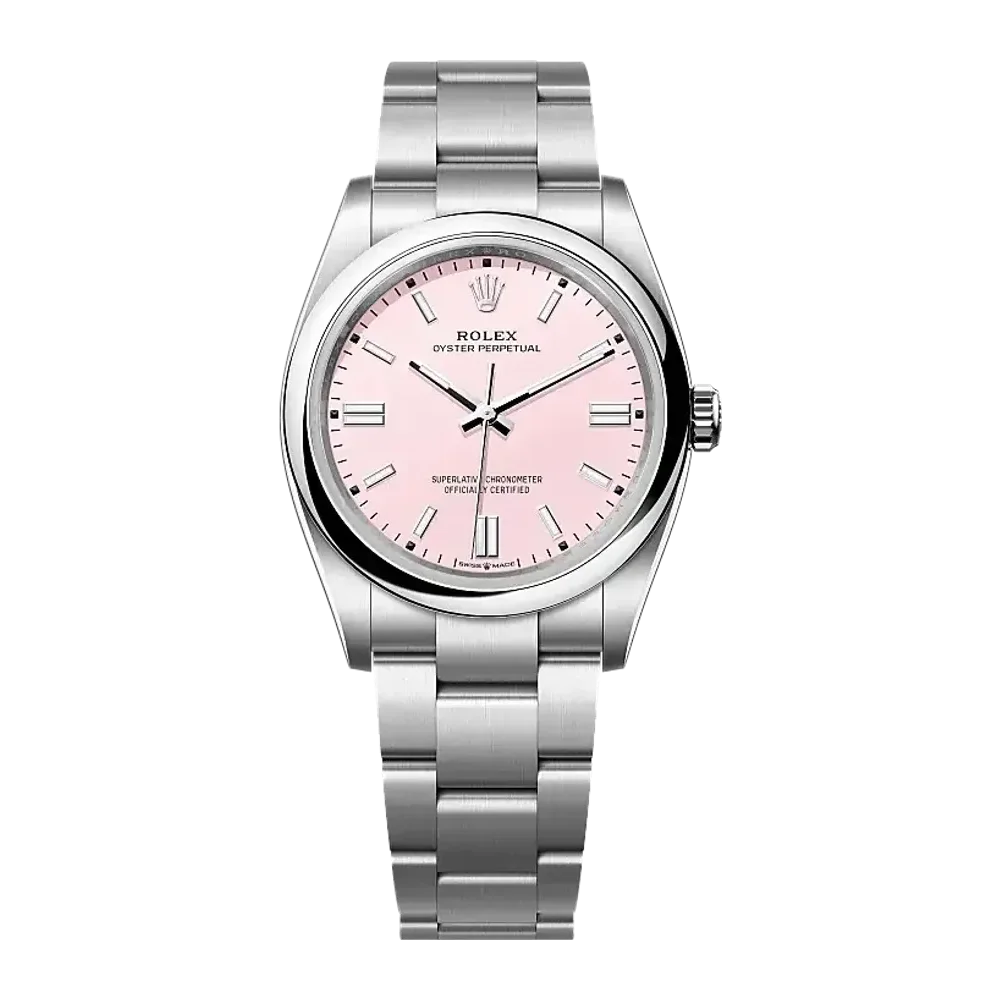 Rolex Oyster Perpetual 126000 Candy pink dial