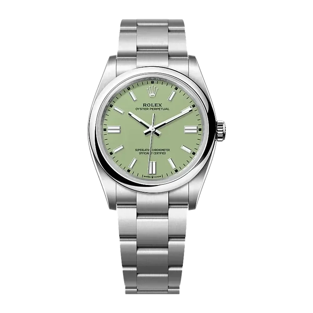 Rolex Oyster Perpetual 126000 Pistachio dial