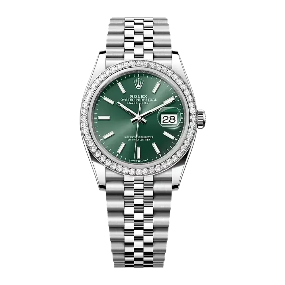 Rolex Datejust 126284RBR Mint green dial