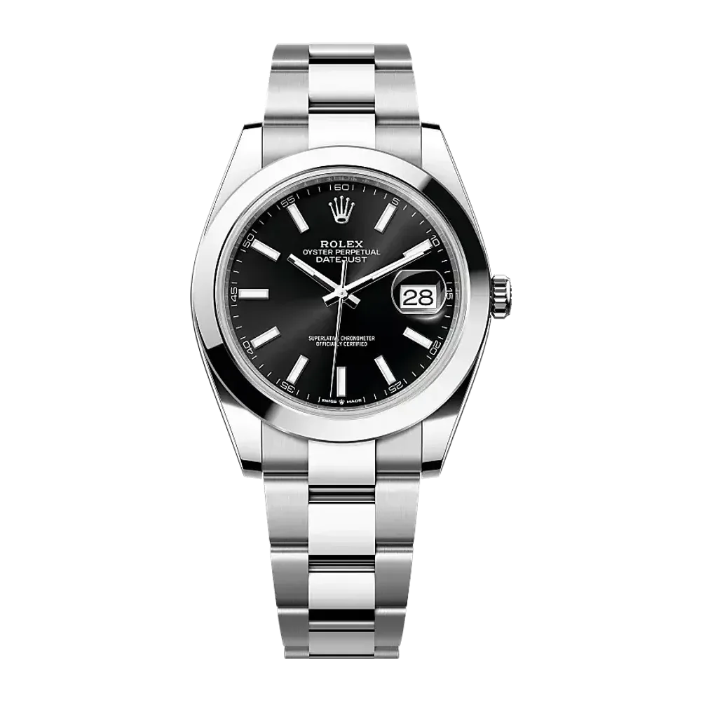 Rolex Datejust 126300 Bright black dial