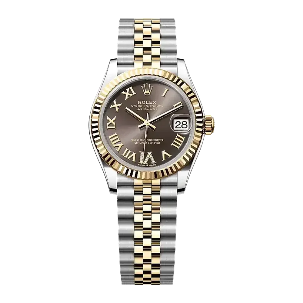 Rolex Datejust 278273 Dark grey set with diamonds dial