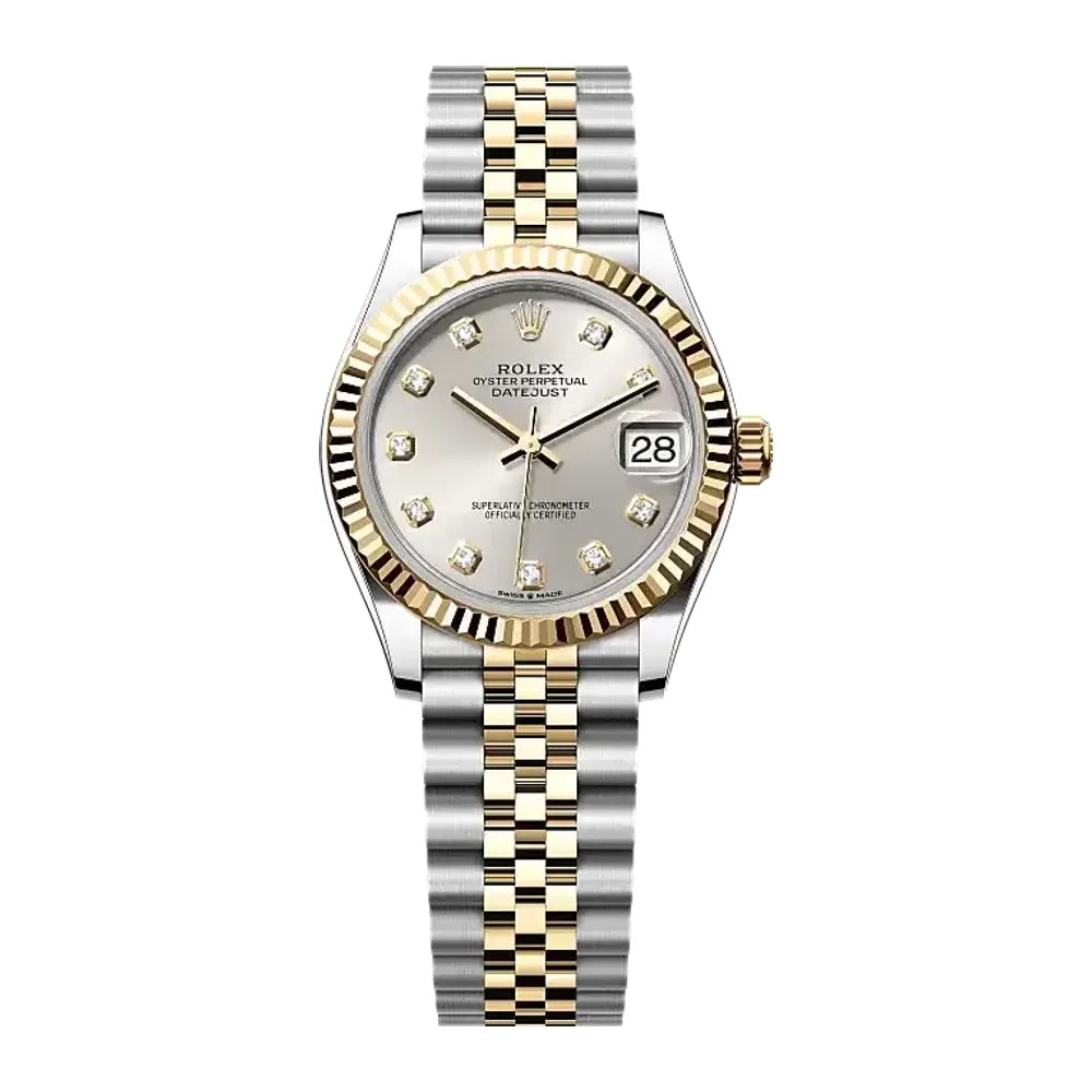 Rolex Datejust 278273 Silver set with diamonds dial