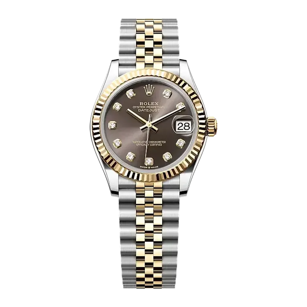 Rolex Datejust 278273 Dark grey set with diamonds dial